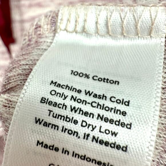 Talbots Sz SP Small Petite Mauve Pink 3/4 Sleeve Cozy Blouse Shirt Top Athletic - Picture 5 of 7